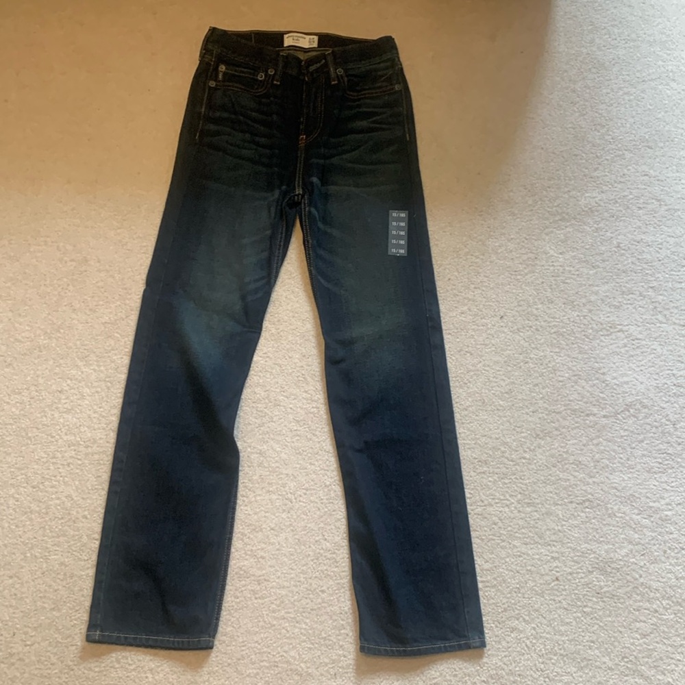 Abercrombie Kids Boys Dark blue jeans in size 15/16 slim